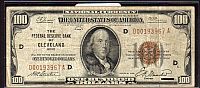Fr.1890-D, 1929 $100 FRBN, Cleveland, VF, D00193967A